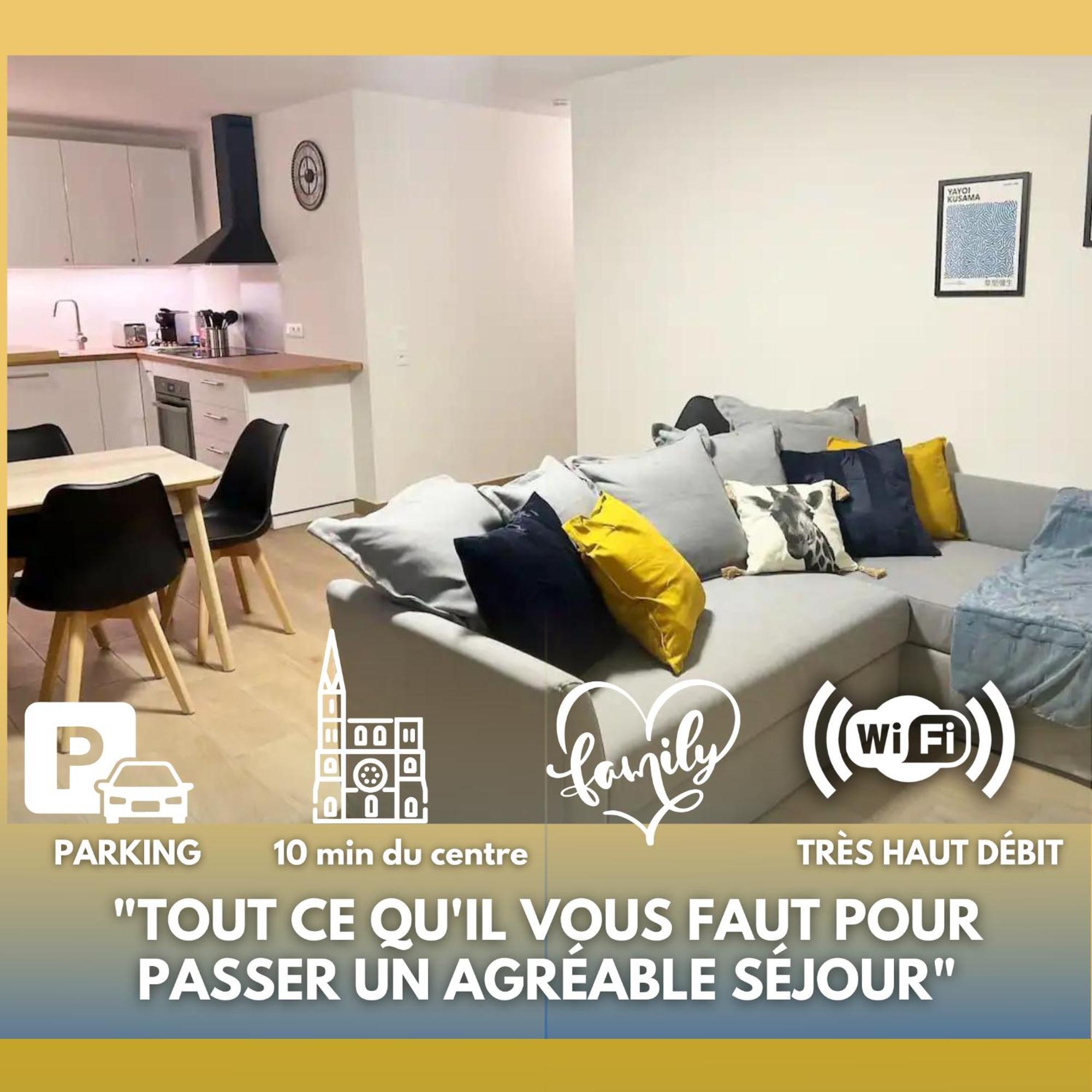 Grand Appart Neuf Lumineux, Parking Gratuit, 10 Min Centre Strasbourg Bagian luar foto
